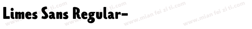 Limes Sans Regular字体转换